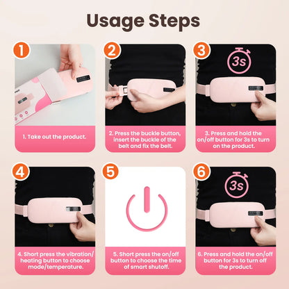 Women's menstrual heat massage