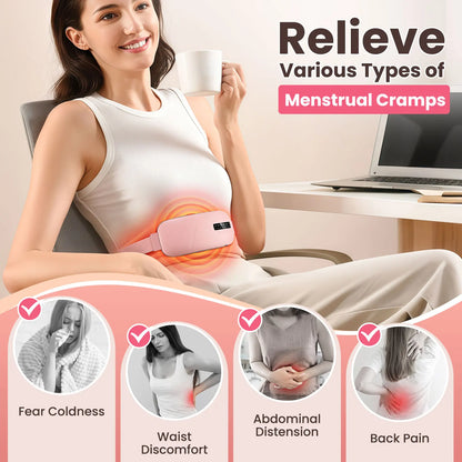 Women's menstrual heat massage