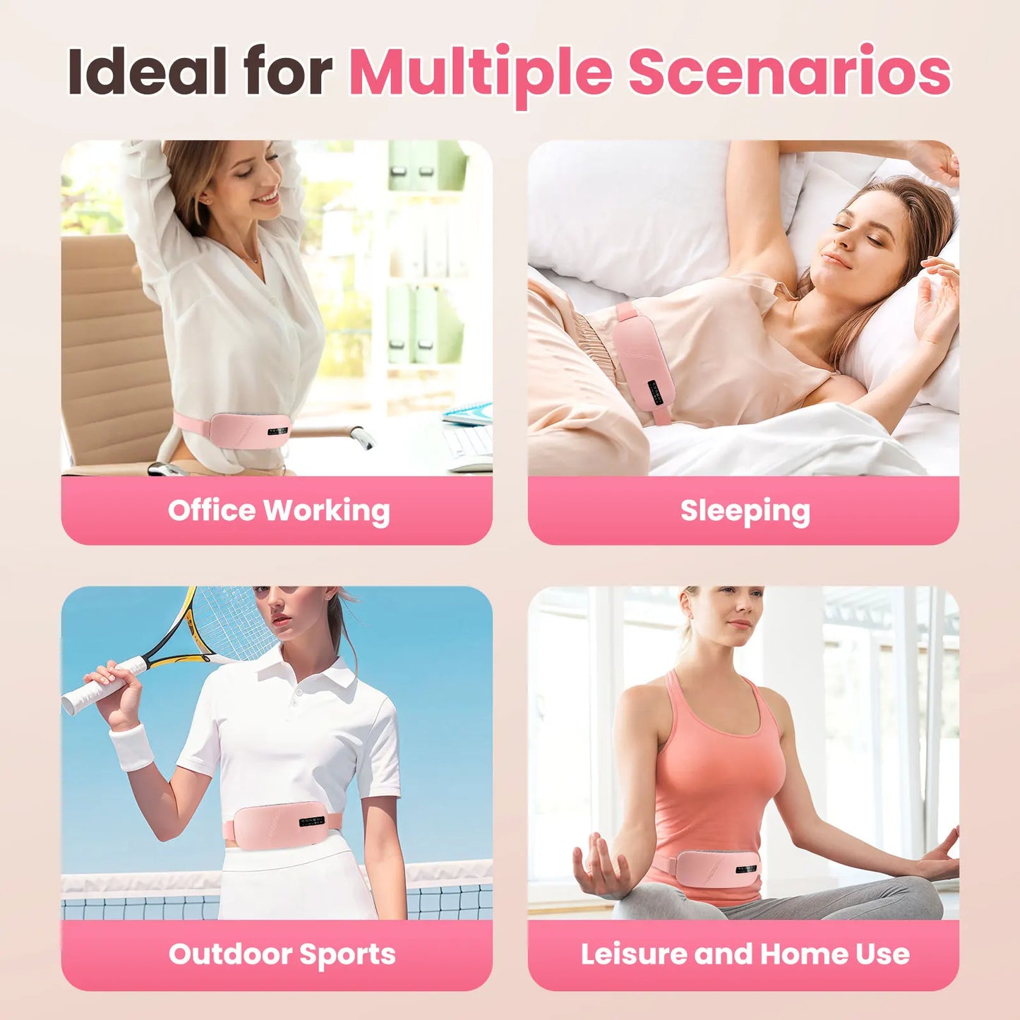 Women's menstrual heat massage